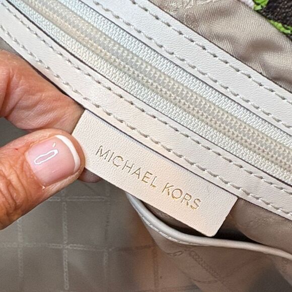 Michael Kors Bag Purse Handbag Floral Carter  XL Open Carry All Tote Pocketbook - Picture 15 of 16